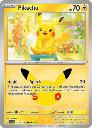 Pikachu 025/128  - Holofoil - None