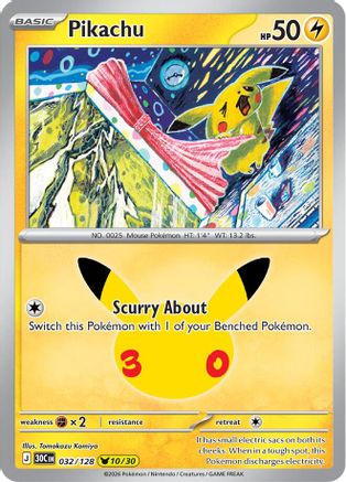 Pikachu 032/128  - Holofoil - None