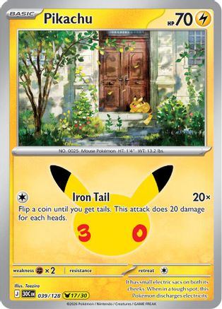 Pikachu 039/128  - Holofoil - None