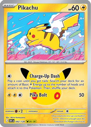 Pikachu 042/128  - Holofoil - None