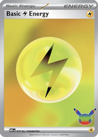Basic Lightning Energy (30th Celebration) 012  - Holofoil - Futuristic Rare