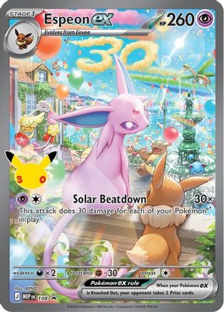 Espeon ex (30th Celebration) 108  - Holofoil - Promo
