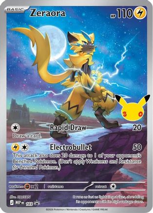 Zeraora (30th Celebration) 103  - Holofoil - Promo