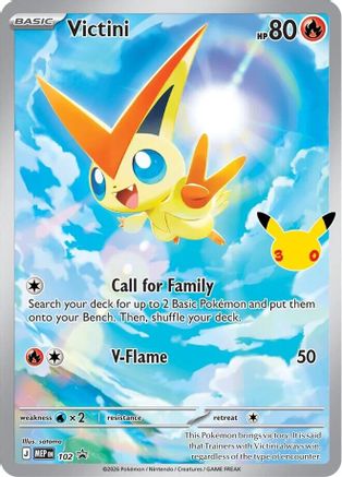 Victini (30th Celebration) 102  - Holofoil - Promo