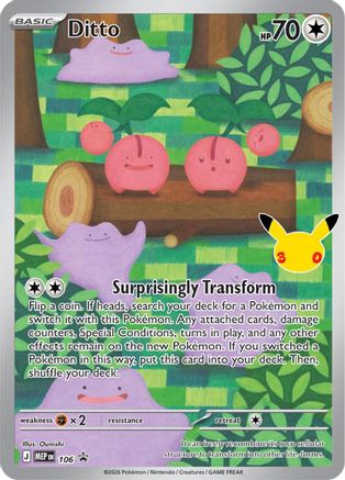 Ditto (30th Celebration) 106  - Holofoil - Promo