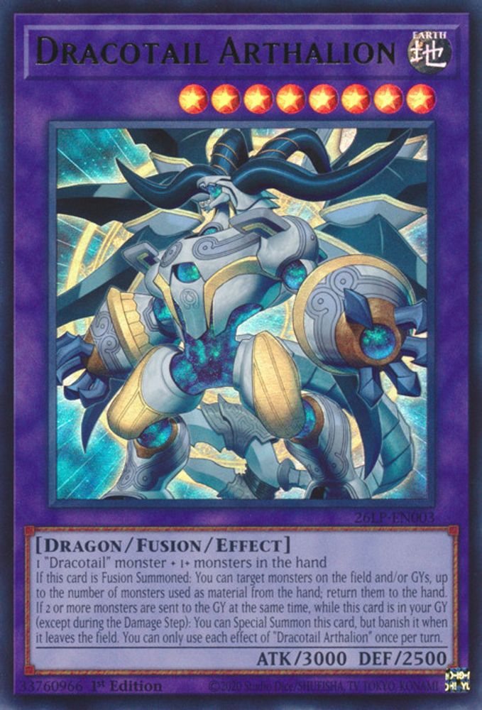 Dracotail Arthalion (26LP-EN003) - Ultra Rare