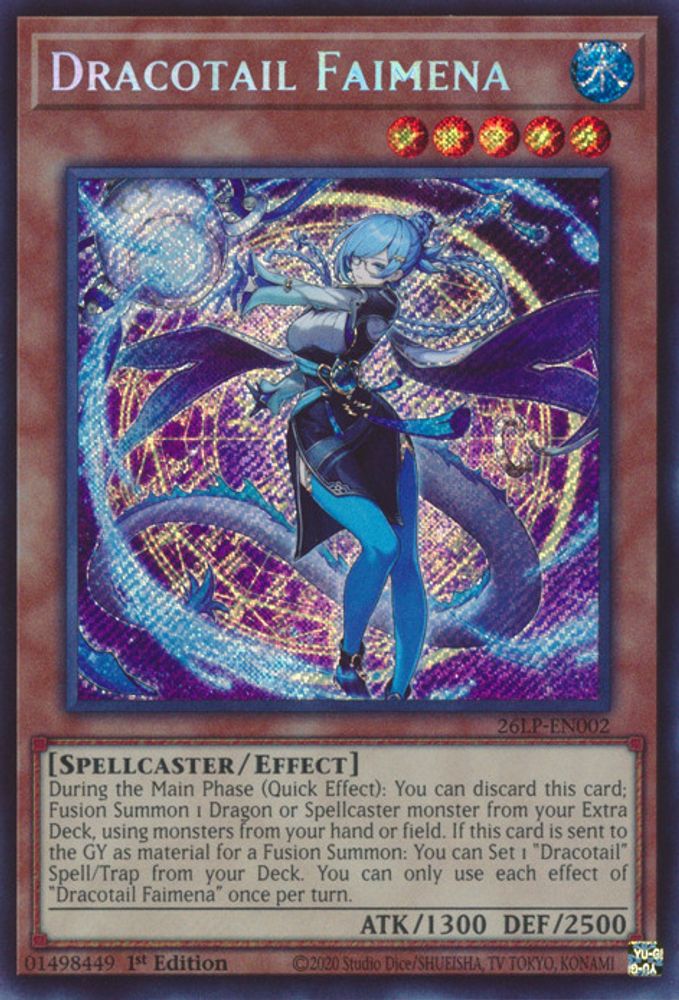 Dracotail Faimena (Secret Rare) (26LP-EN002) - Secret Rare