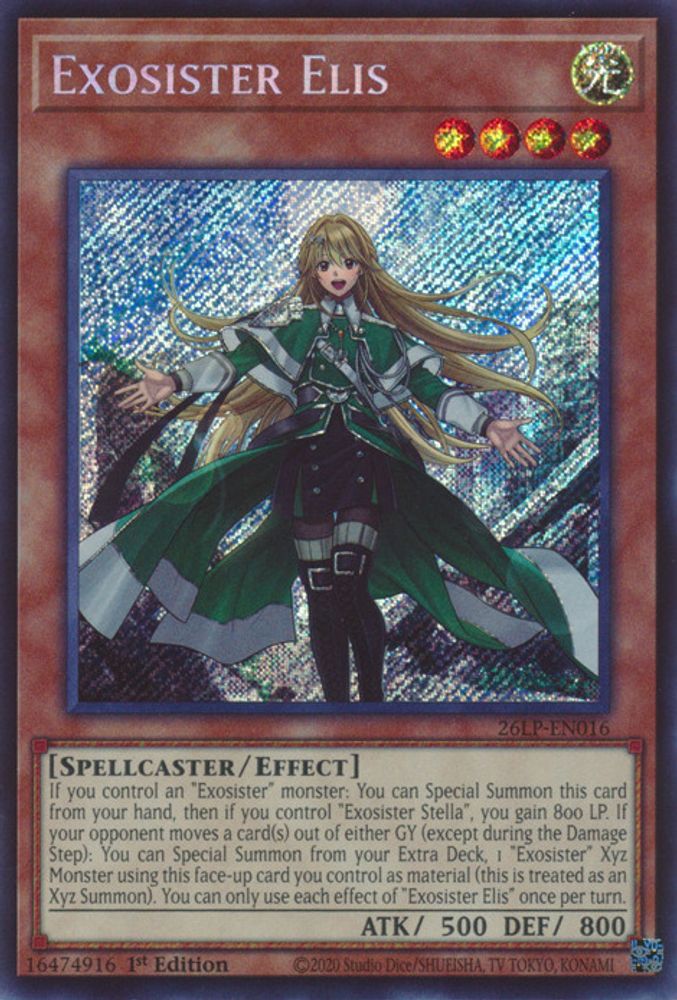 Exosister Elis (Secret Rare) (26LP-EN016) - Secret Rare