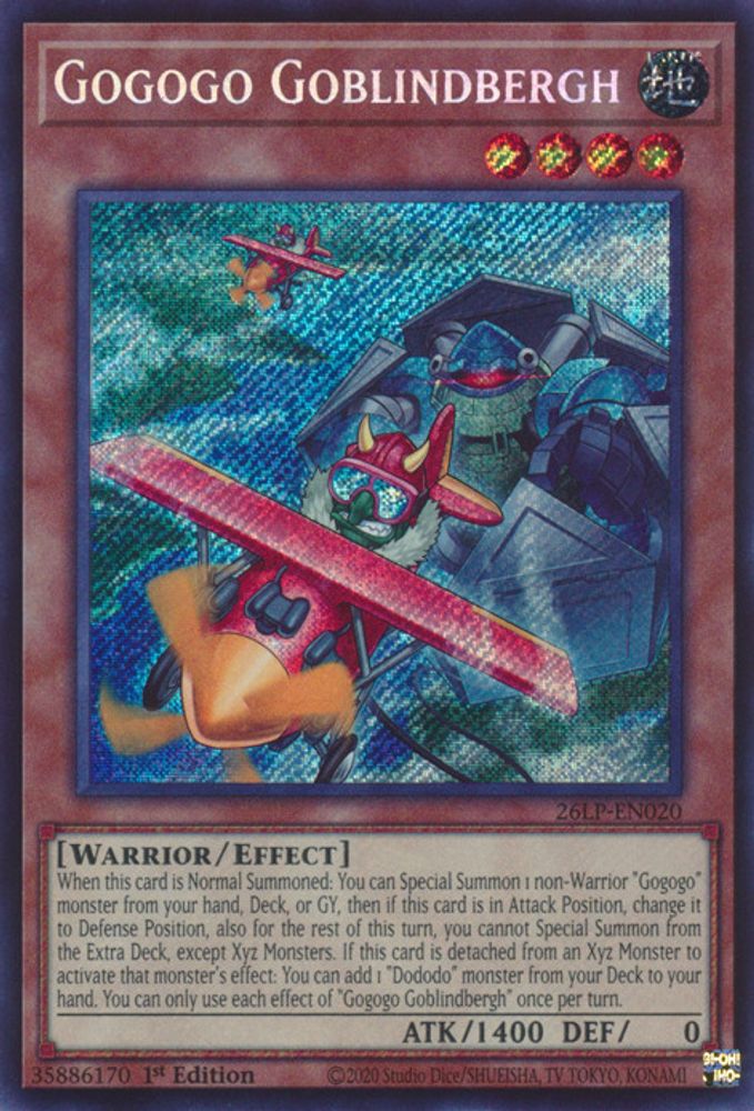 Gogogo Goblindbergh (Secret Rare) (26LP-EN020) - Secret Rare