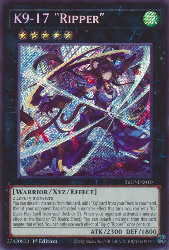 K9-17 Ripper (Secret Rare) (26LP-EN010) - Secret Rare