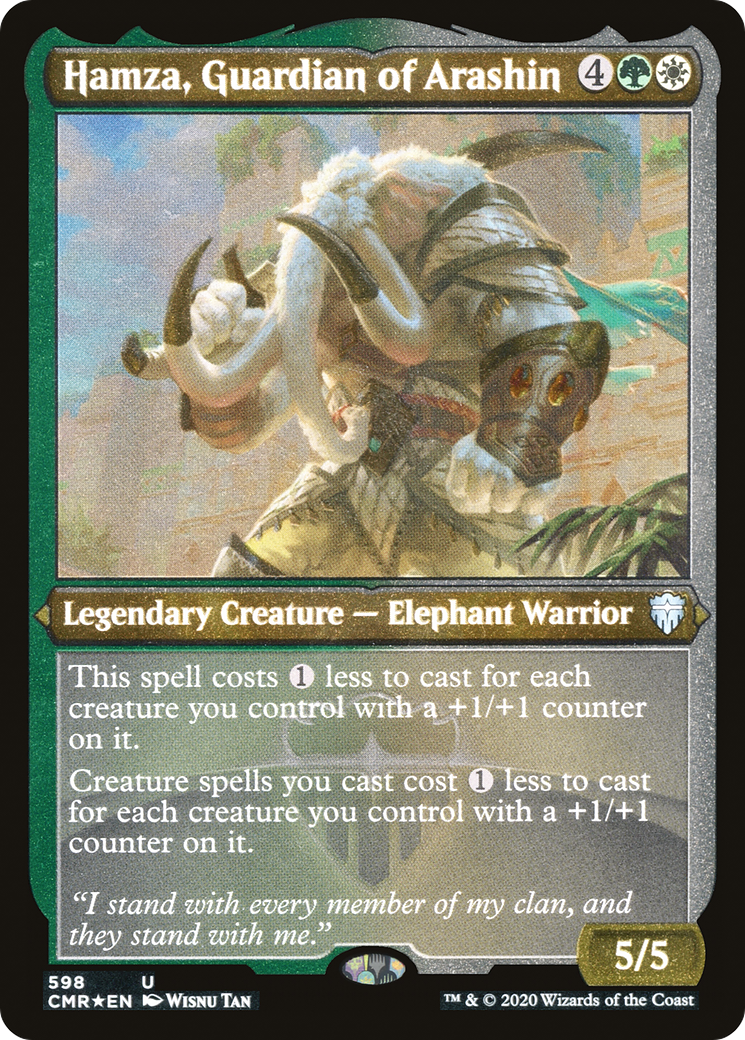 Hamza, gardien d'Arashin (gravé) [Commander Legends] 