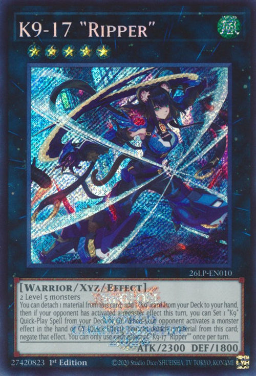 K9-17 Ripper (Emblazoned Secret Rare) (26LP-EN010) - Secret Rare