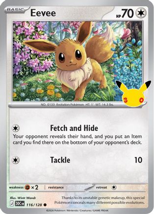 Eevee 116/128  - Holofoil - Common