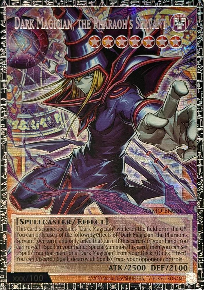 Dark Magician, the Pharaoh's Servant (GMR) (MAMO-EN001) - Grand Master Rare