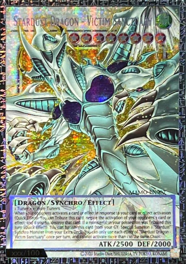 Stardust Dragon - Victim Sanctuary (GMR) (MAMO-EN007) - Grand Master Rare