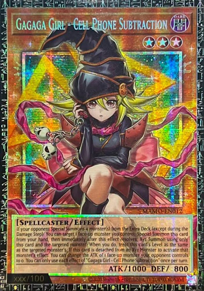 Gagaga Girl - Cell Phone Subtraction (GMR) (MAMO-EN012) - Grand Master Rare