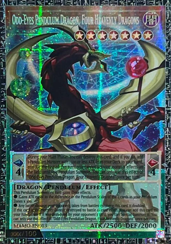 Odd-Eyes Pendulum Dragon, Four Heavenly Dragons (GMR) (MAMO-EN013) - Grand Master Rare