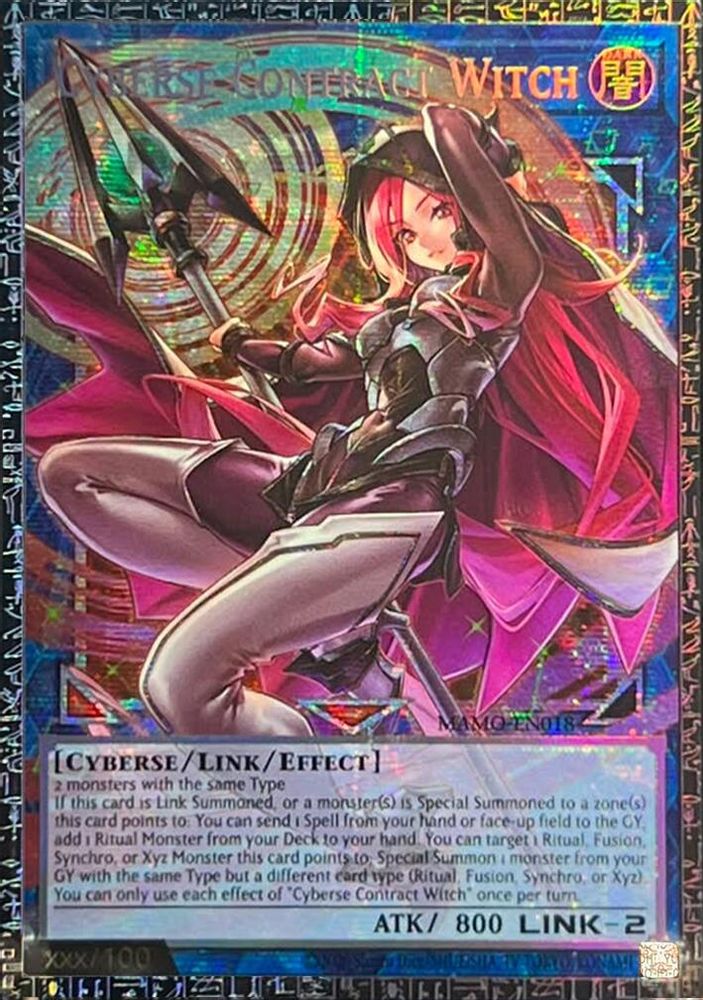 Cyberse Contract Witch (GMR) (MAMO-EN018) - Grand Master Rare