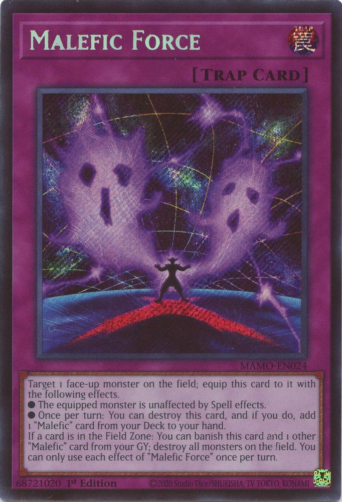 Malefic Force (Secret Rare) (MAMO-EN024) - Secret Rare