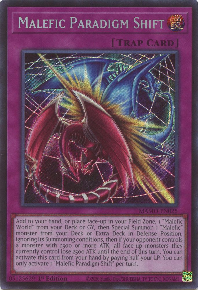 Malefic Paradigm Shift (Secret Rare) (MAMO-EN025) - Secret Rare