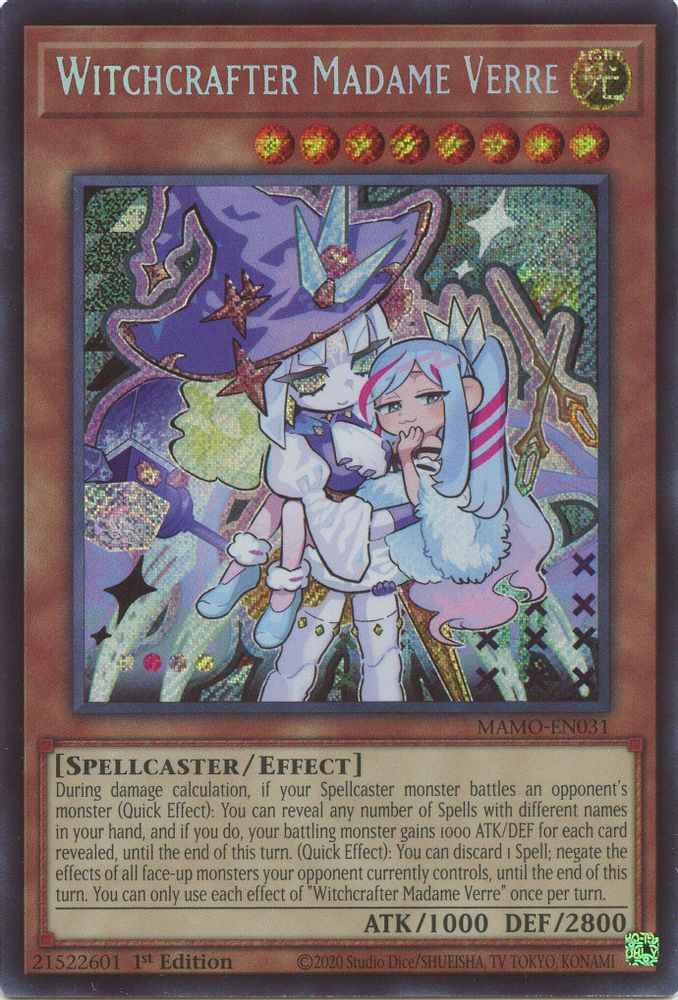 Witchcrafter Madame Verre (Secret Rare) (MAMO-EN031) - Secret Rare