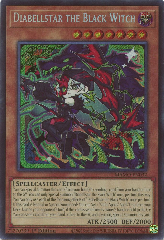 Diabellstar the Black Witch (Secret Rare) (MAMO-EN032) - Secret Rare