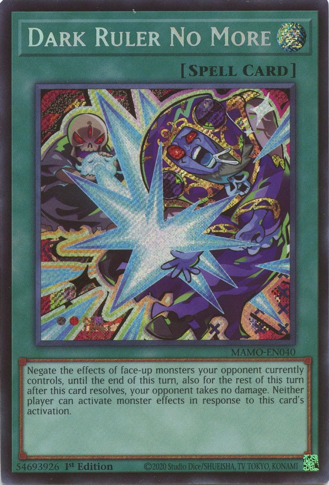 Dark Ruler No More (Secret Rare) (MAMO-EN040) - Secret Rare