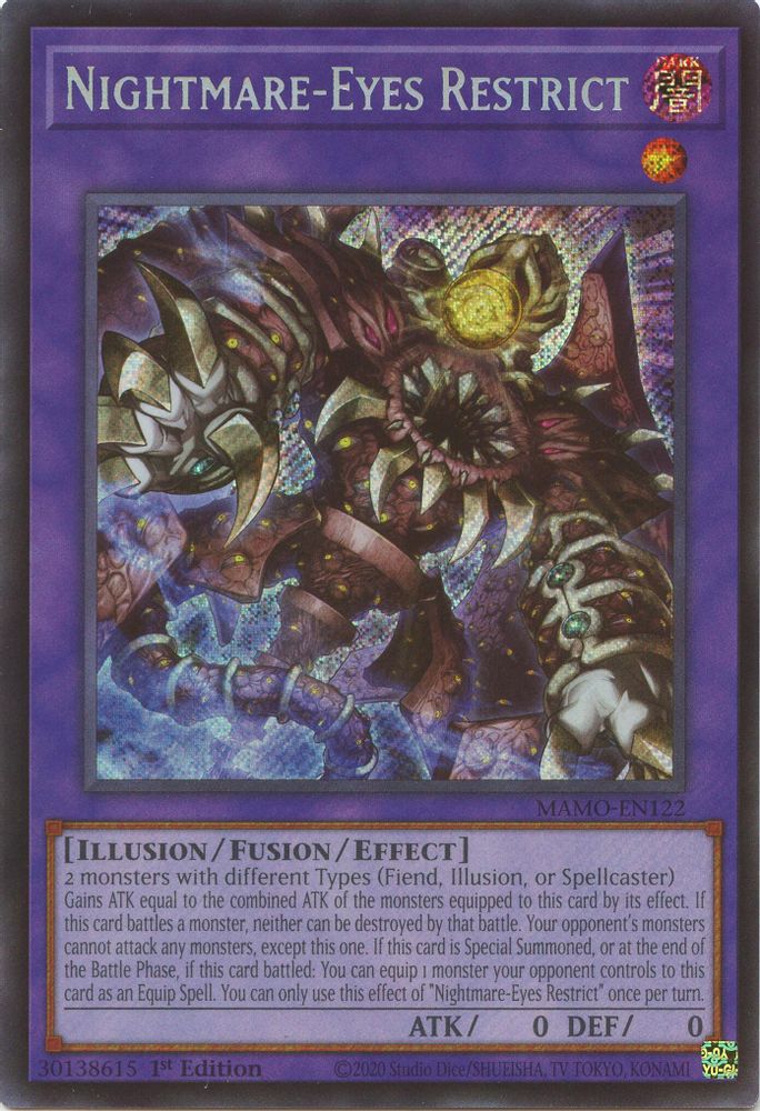 Nightmare-Eyes Restrict (MAMO-EN122) - Secret Rare
