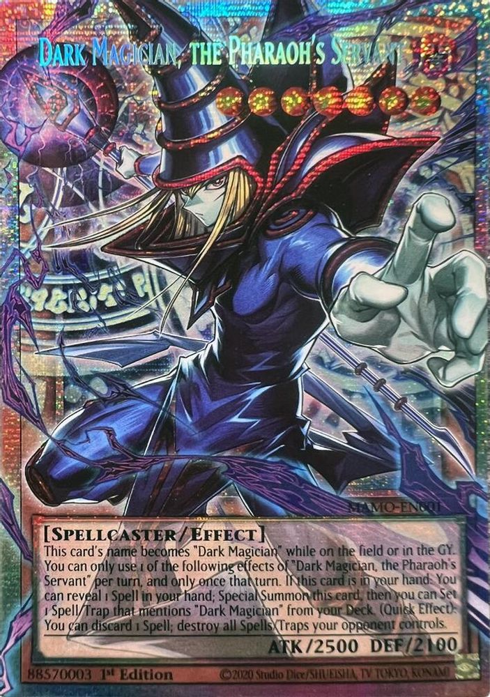 Dark Magician, the Pharaoh's Servant (Starlight Rare)  (Extended Art) (MAMO-EN001) - Starlight Rare