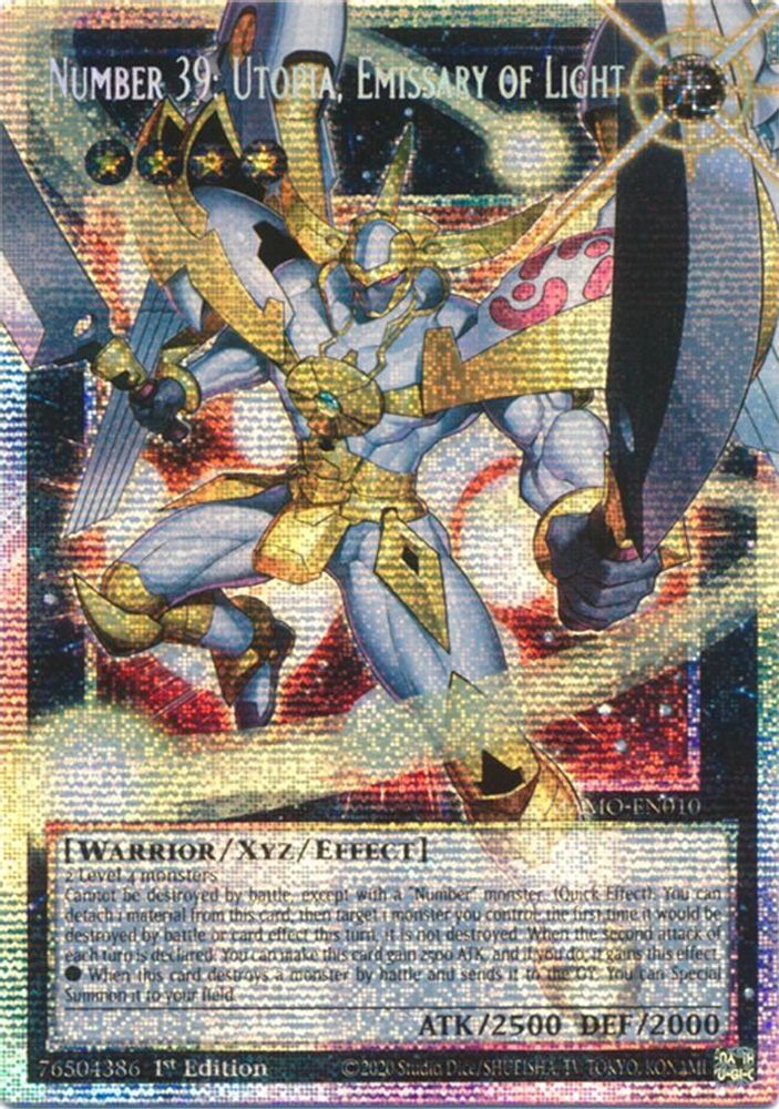 Number 39: Utopia, Emissary of Light (Starlight Rare) (Extended Art) (MAMO-EN010) - Starlight Rare