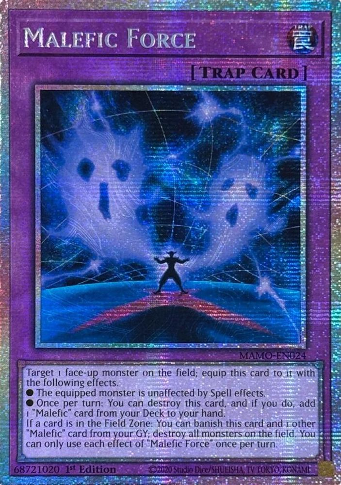 Malefic Force (Starlight Rare) (MAMO-EN024) - Starlight Rare