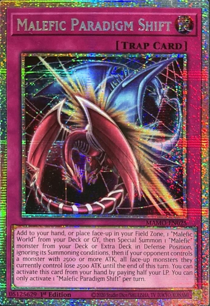 Malefic Paradigm Shift (Starlight Rare) (MAMO-EN025) - Starlight Rare