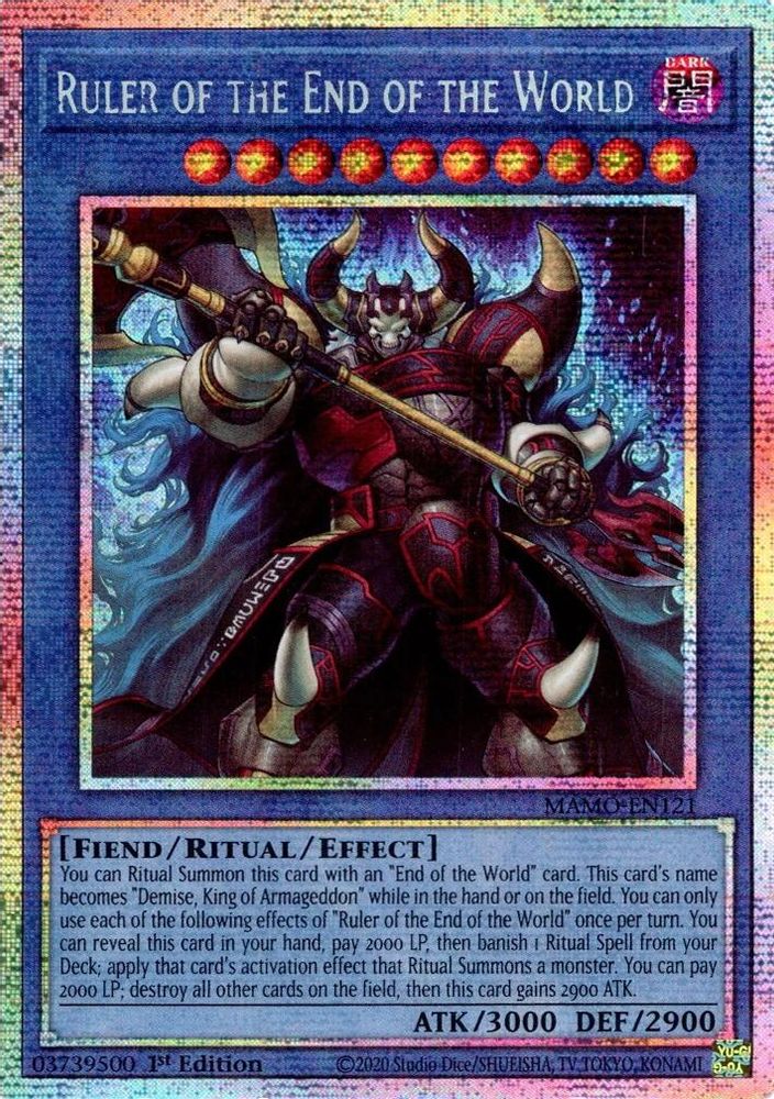 Ruler of the End of the World (Starlight Rare) (MAMO-EN121) - Starlight Rare