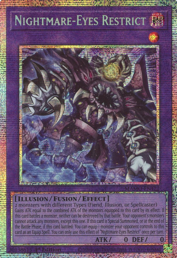 Nightmare-Eyes Restrict (Starlight Rare) (MAMO-EN122) - Starlight Rare