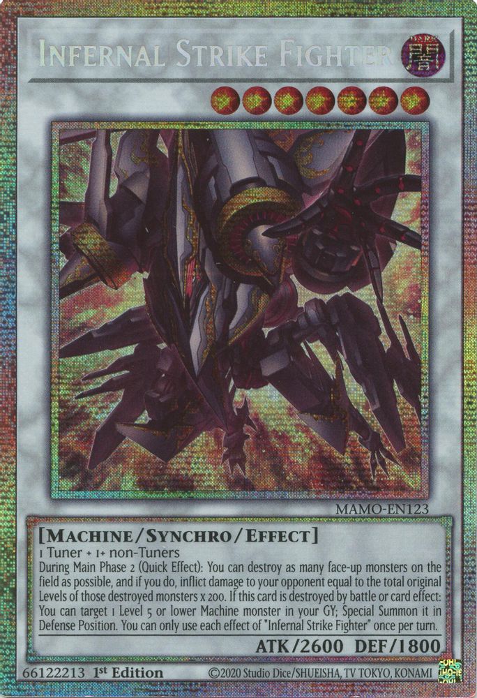 Infernal Strike Fighter (Starlight Rare) (MAMO-EN123) - Starlight Rare