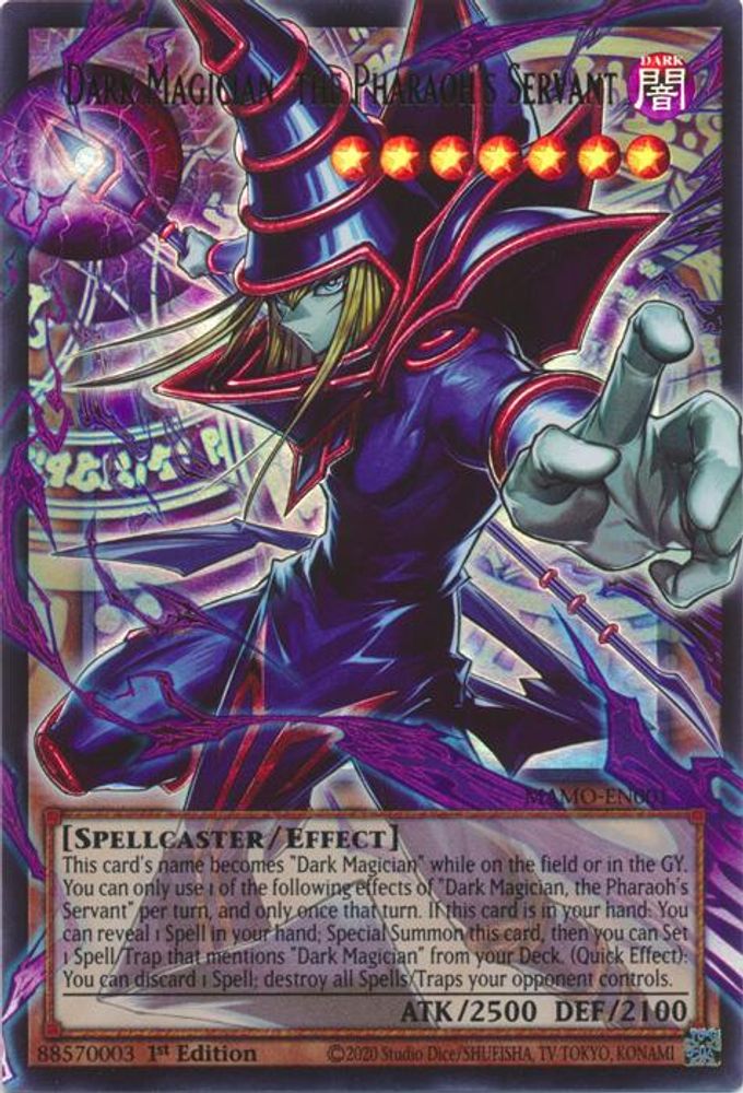 Dark Magician, the Pharaoh's Servant (Extended Art) (MAMO-EN001) - Ultra Rare