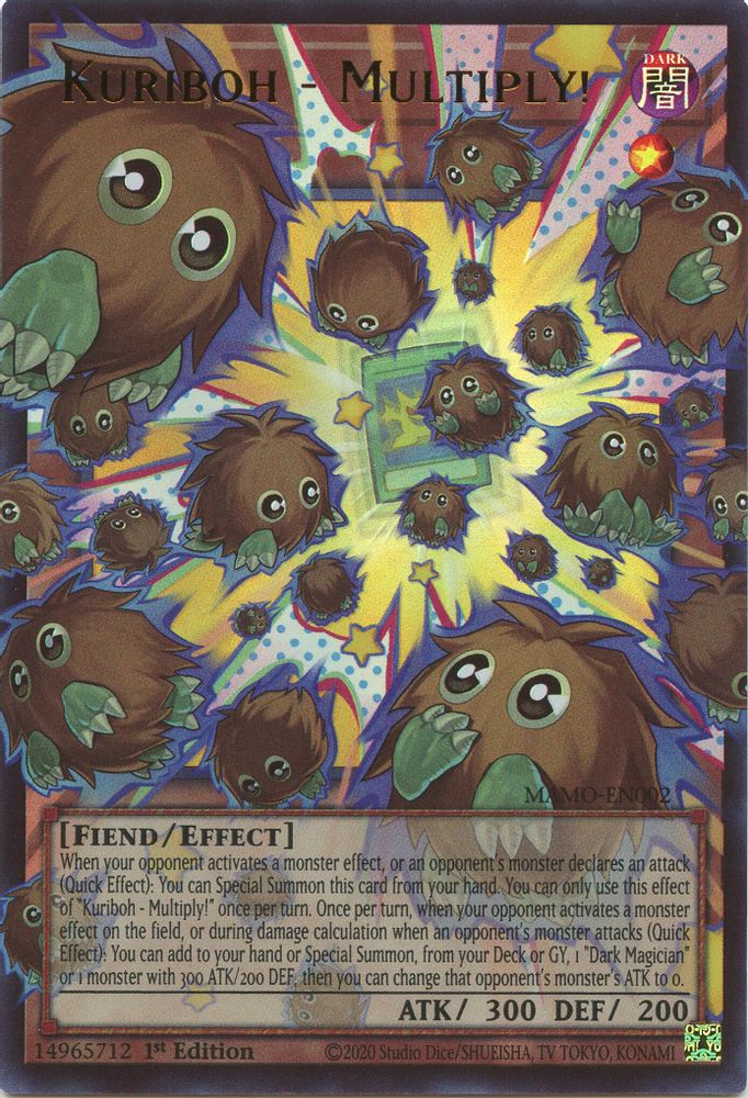 Kuriboh - Multiply! (Extended Art) (MAMO-EN002) - Ultra Rare