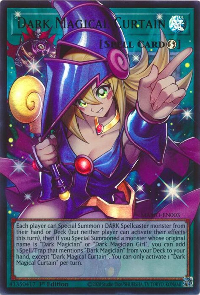 Dark Magical Curtain (Extended Art) (MAMO-EN003) - Ultra Rare