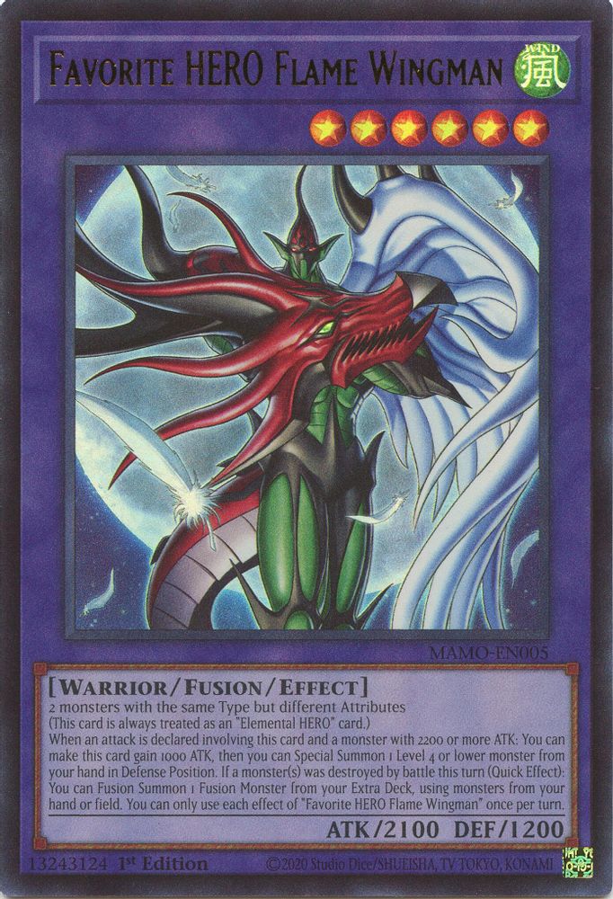 Favorite HERO Flame Wingman (MAMO-EN005) - Ultra Rare