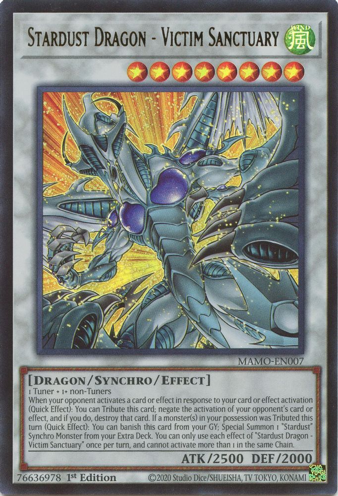 Stardust Dragon - Victim Sanctuary (MAMO-EN007) - Ultra Rare