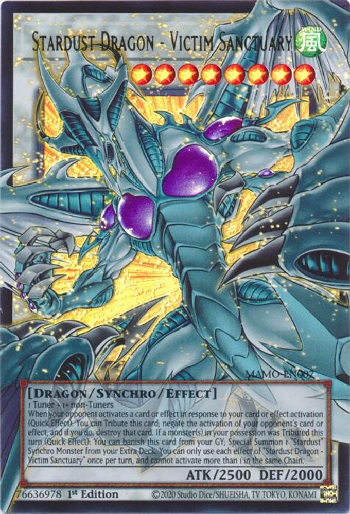 Stardust Dragon - Victim Sanctuary (Extended Art) (MAMO-EN007) - Ultra Rare