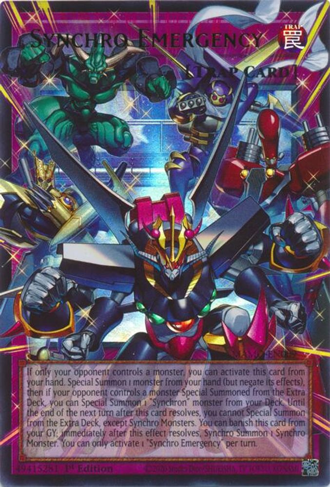 Synchro Emergency (Extended Art) (MAMO-EN009) - Ultra Rare
