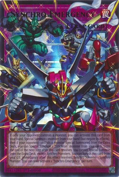 Synchro Emergency (Extended Art) (MAMO-EN009) - Ultra Rare