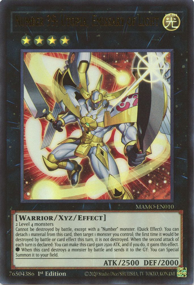 Number 39: Utopia, Emissary of Light (MAMO-EN010) - Ultra Rare