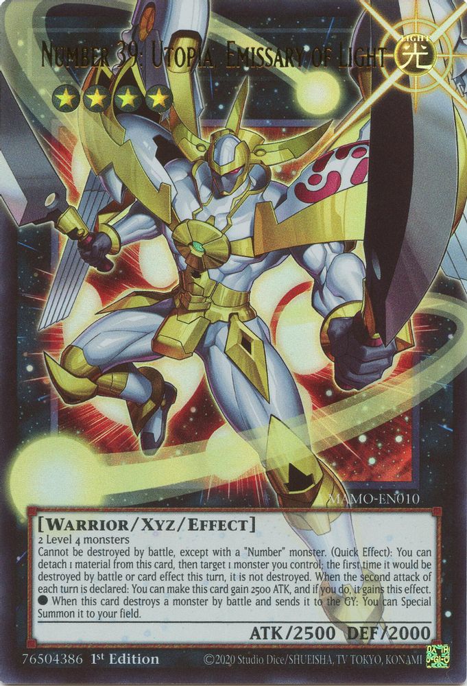 Number 39: Utopia, Emissary of Light (Extended Art) (MAMO-EN010) - Ultra Rare