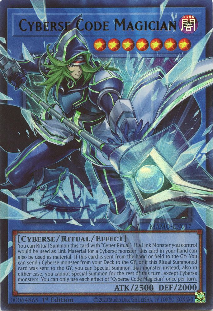 Cyberse Code Magician (Extended Art) (MAMO-EN017) - Ultra Rare