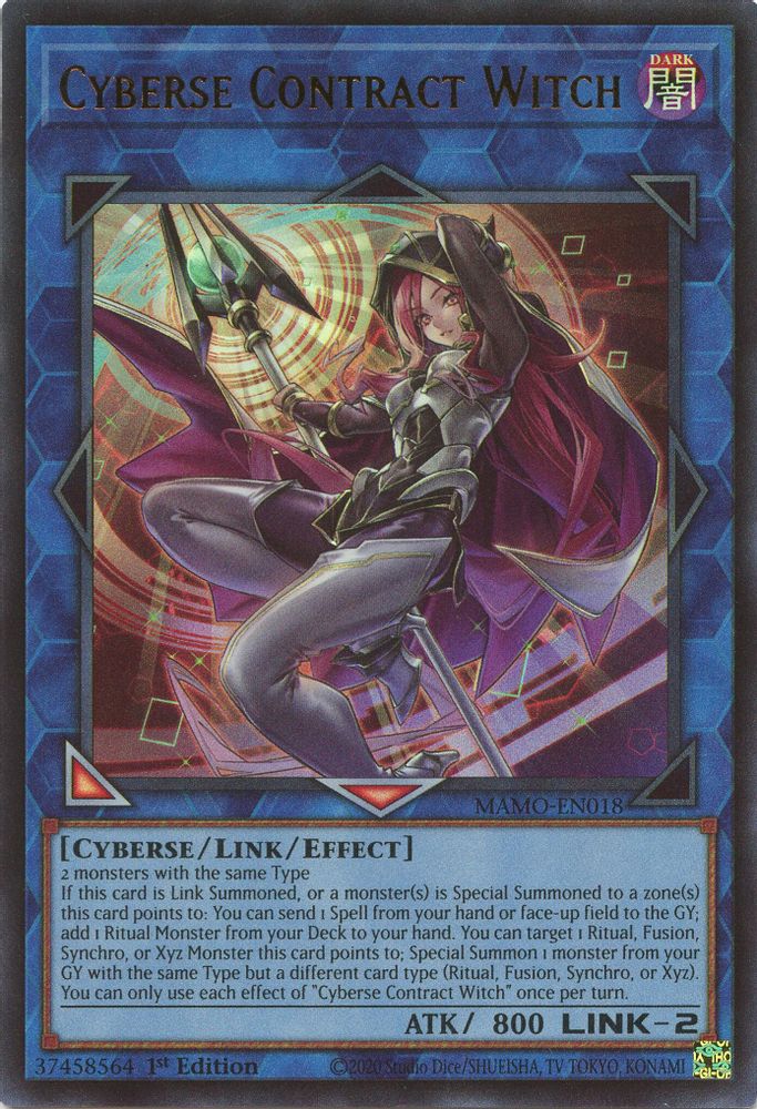 Cyberse Contract Witch (MAMO-EN018) - Ultra Rare
