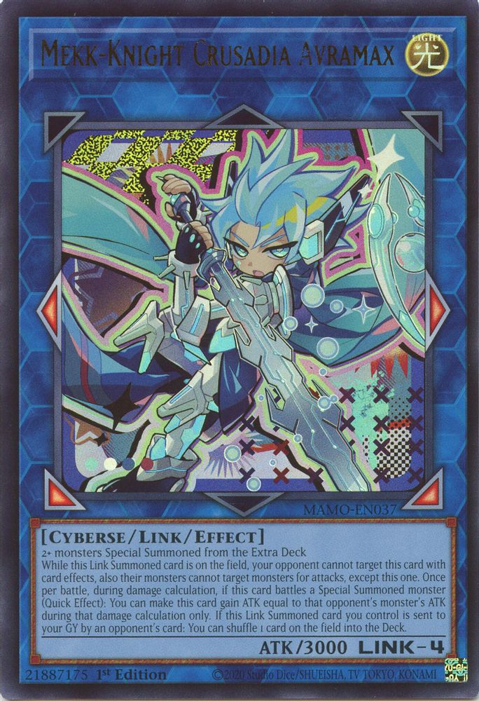 Mekk-Knight Crusadia Avramax (MAMO-EN037) - Ultra Rare