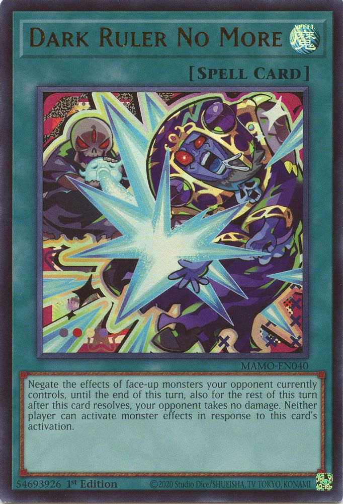 Dark Ruler No More (MAMO-EN040) - Ultra Rare