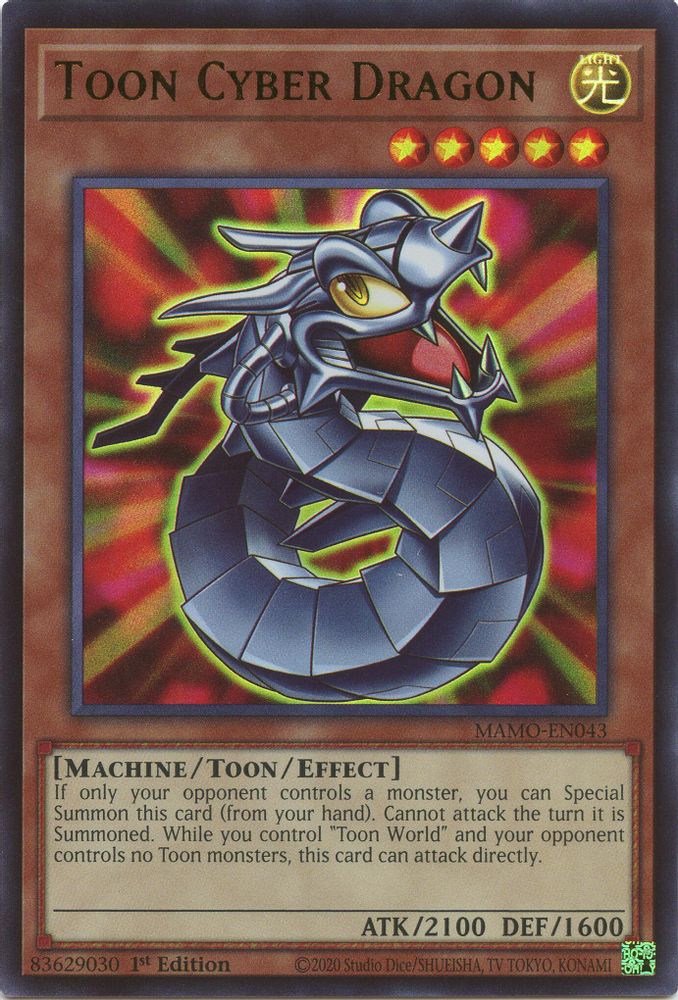Toon Cyber Dragon (MAMO-EN043) - Ultra Rare